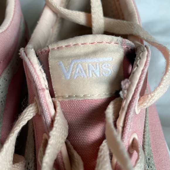 Girls Peach/Glitter Vans 🍑🪩 Good condition - Picture 5 of 8
